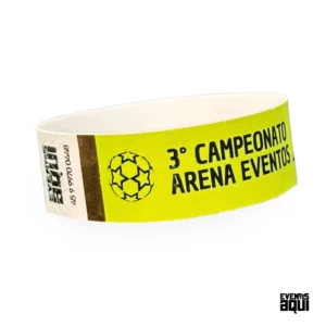 Kit 100 Pulseiras VIP Neon Personalizadas
